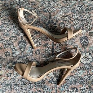 Steve Madden Stecy Nude Stiletto Heel, Size 6.5